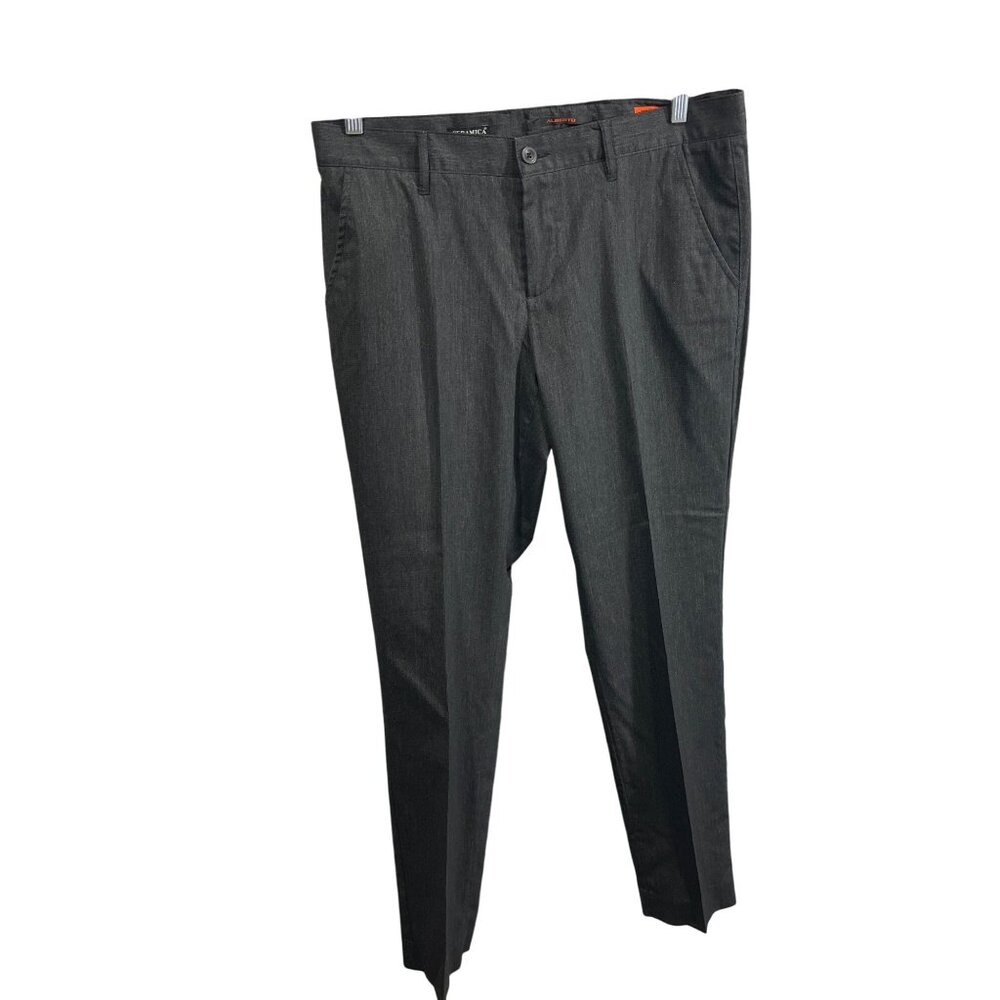Alberto Ceramica Salt & Pepper Regular Slim Fit Trousers W34 L34